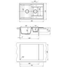 Кухонная мойка Dr.Gans Астра дюна 25.065.D0760.402