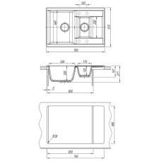 Кухонная мойка Dr.Gans Астра латте 25.065.D0760.403