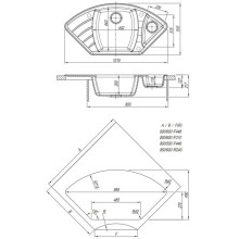 Кухонная мойка Dr.Gans Габи черный 25.050.E1015.407