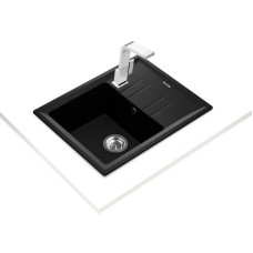 Кухонная мойка Teka Stone 45 S-TG 1B 1D черный металлик 115330045