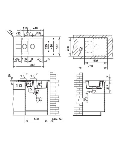 Кухонная мойка Teka Astral 60 B-TG песочный 88924
