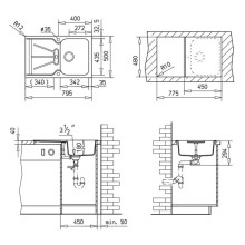 Кухонная мойка Teka Cara 45 B-TG белый арктик 40144400
