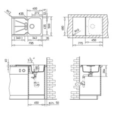 Кухонная мойка Teka Cara 45 B-TG белый арктик 40144400