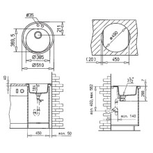 Кухонная мойка Teka Centroval 45 B-TG топаз бежевый 88838