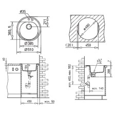 Кухонная мойка Teka Centroval 45 B-TG топаз бежевый 88838