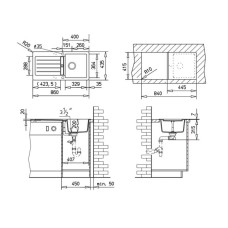 Кухонная мойка Teka Kea 45 B-TG карбон 40143365