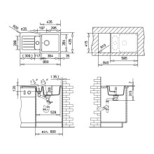 Кухонная мойка Teka Kea 60 B-TG карбон 40143369