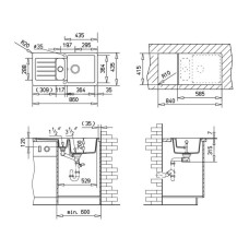 Кухонная мойка Teka Kea 60 B-TG карбон 40143369