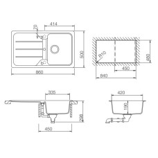 Кухонная мойка Teka Simpla 45-TG карбон 40144512