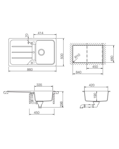 Кухонная мойка Teka Simpla 45-TG карбон 40144512