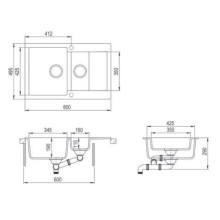 Кухонная мойка Teka Clivo 60 B-TQ топаз бежевый 40148022