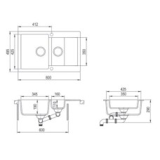 Кухонная мойка Teka Clivo 60 B-TQ топаз бежевый 40148022