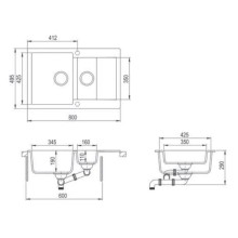 Кухонная мойка Teka Clivo 60 B-TQ песочный 40148023