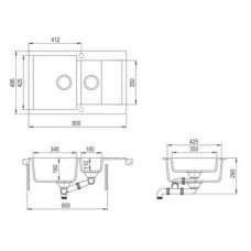 Кухонная мойка Teka Clivo 60 B-TQ песочный 40148023