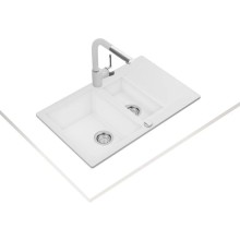 Кухонная мойка Teka Clivo 60 B-TQ белый мрамор 40148024
