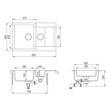Кухонная мойка Teka Clivo 60 B-TQ белый мрамор 40148024