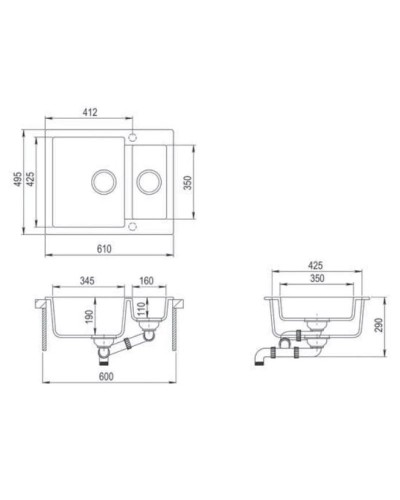 Кухонная мойка Teka Clivo 60 S-TQ графит металлик 40148031