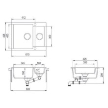 Кухонная мойка Teka Clivo 60 S-TQ топаз бежевый 40148032