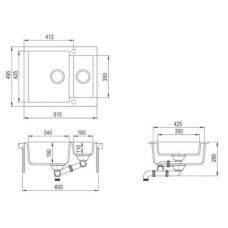 Кухонная мойка Teka Clivo 60 S-TQ топаз бежевый 40148032