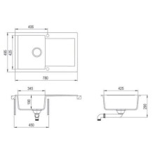 Кухонная мойка Teka Clivo 45 B-TQ графит металлик 40148001