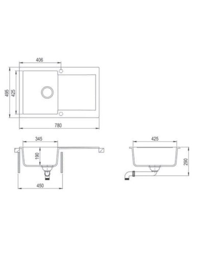 Кухонная мойка Teka Clivo 45 B-TQ графит металлик 40148001
