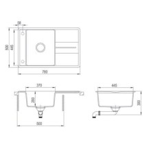 Кухонная мойка Teka Estela 50 B-TQ графит металлик 40148081