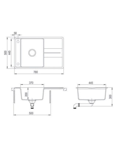 Кухонная мойка Teka Estela 50 B-TQ графит металлик 40148081