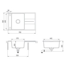 Кухонная мойка Teka Estela 50 B-TQ белый мрамор 40148084