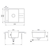 Кухонная мойка Teka Estela 50 S-TQ черный металлик 40148090