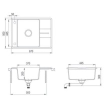 Кухонная мойка Teka Estela 50 S-TQ черный металлик 40148090