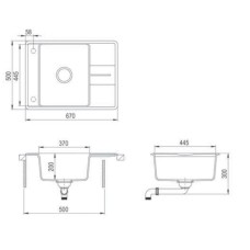 Кухонная мойка Teka Estela 50 S-TQ черный металлик 40148090