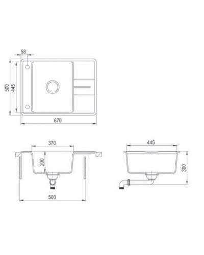 Кухонная мойка Teka Estela 50 S-TQ черный металлик 40148090
