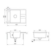Кухонная мойка Teka Estela 50 S-TQ белый мрамор 40148094