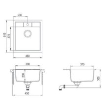 Кухонная мойка Teka Estela 45 S-TQ 1B графит металлик 40148071