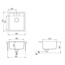 Кухонная мойка Teka Estela 45 S-TQ 1B белый мрамор 40148074