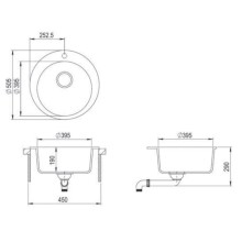 Кухонная мойка Teka Clave 45 B-TQ 1B черный металлик 40148140