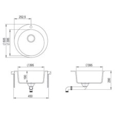 Кухонная мойка Teka Clave 45 B-TQ 1B черный металлик 40148140