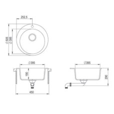 Кухонная мойка Teka Clave 45 B-TQ 1B графит металлик 40148141