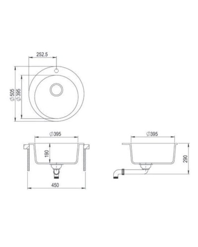 Кухонная мойка Teka Clave 45 B-TQ 1B графит металлик 40148141