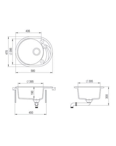 Кухонная мойка Teka Clave 45 S-TQ черный металлик 40148150