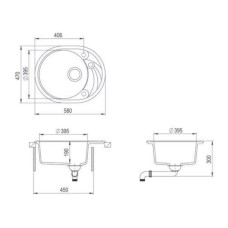 Кухонная мойка Teka Clave 45 S-TQ графит металлик 40148151