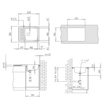 Кухонная мойка Teka Classic 1B 1/2D полированная сталь 10119070