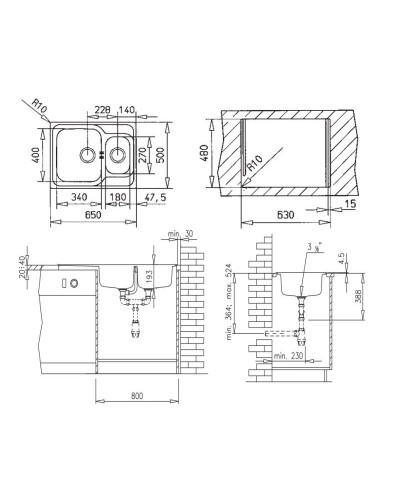 Кухонная мойка Teka Classic 1 1/2B полированная сталь 10119079