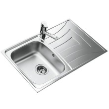 Кухонная мойка Teka Universo 79.50 1B 1D декоративная сталь 10120045