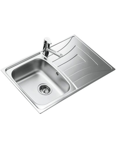 Кухонная мойка Teka Universo 79.50 1B 1D декоративная сталь 10120045