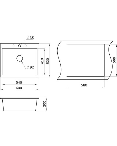 Кухонная мойка Paulmark Kante шампань PM106052-CH