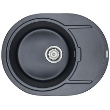Кухонная мойка Paulmark Oval черный металлик PM316502-BLM