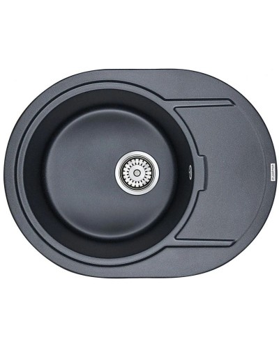 Кухонная мойка Paulmark Oval черный металлик PM316502-BLM