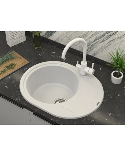 Кухонная мойка Paulmark Oval белый PM316502-WH