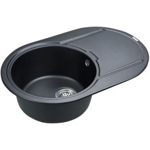 Кухонная мойка Paulmark Fittich черный металлик PM317650-BLM